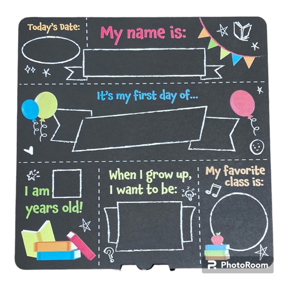 JOYIN First Day & Last Day of school chalkboard New